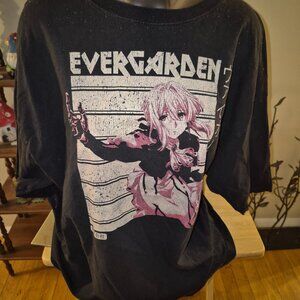 M&O Gold Violet Evergarden Black Shirt Size XL